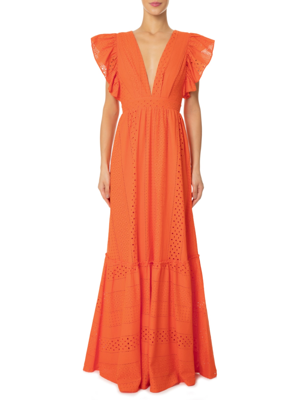 Vestido Laise Fabiana Laranja Oasis