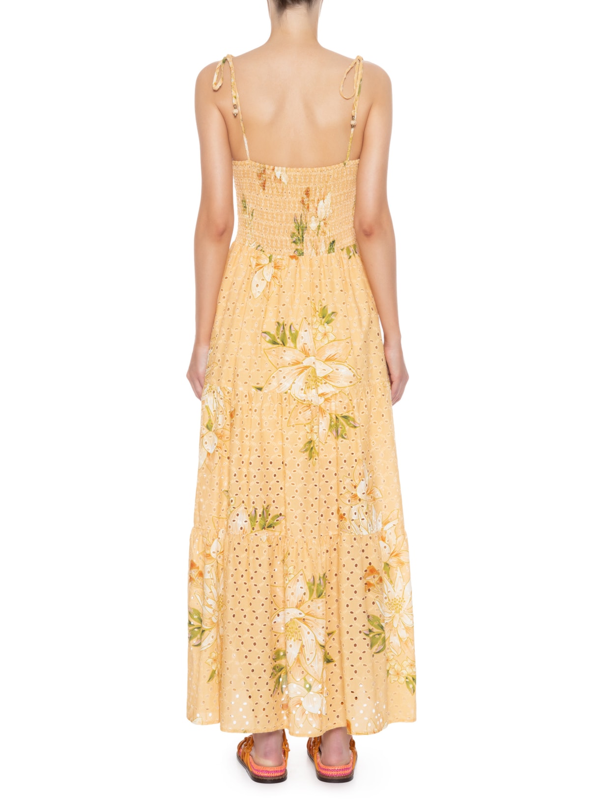 Vestido Laise Floral Magia Amarelo Farm