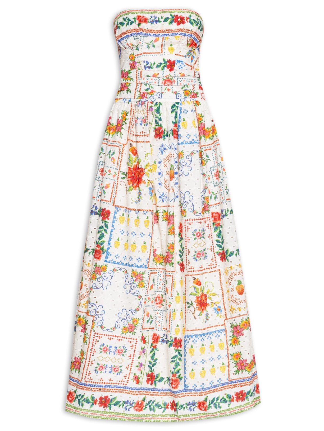 Vestido Laise Memórias De Flor - Branco