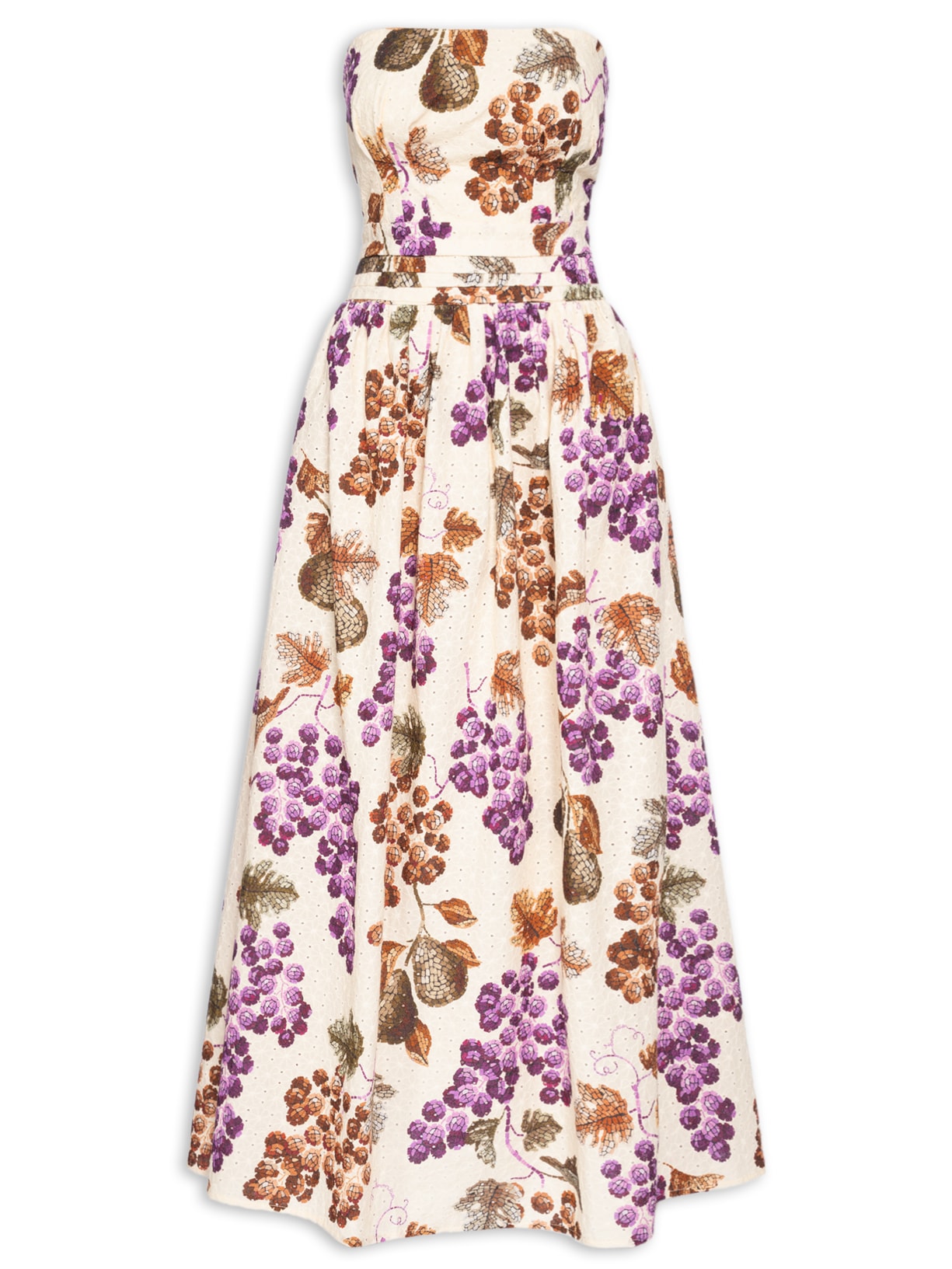 Vestido Laise Romance De Uva - Off White