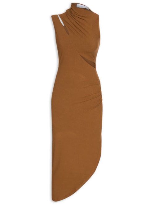 Vestido Lana - Marrom