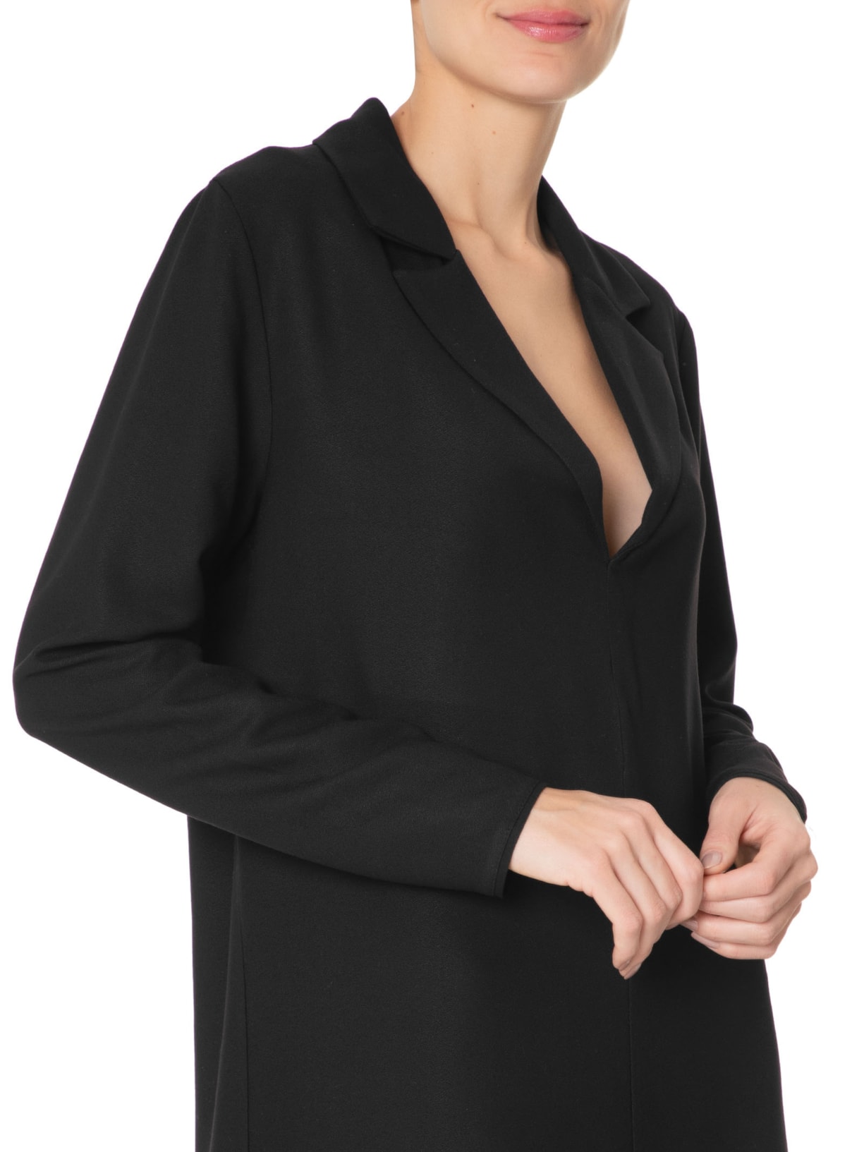 Vestido Lapelas Preto Forum