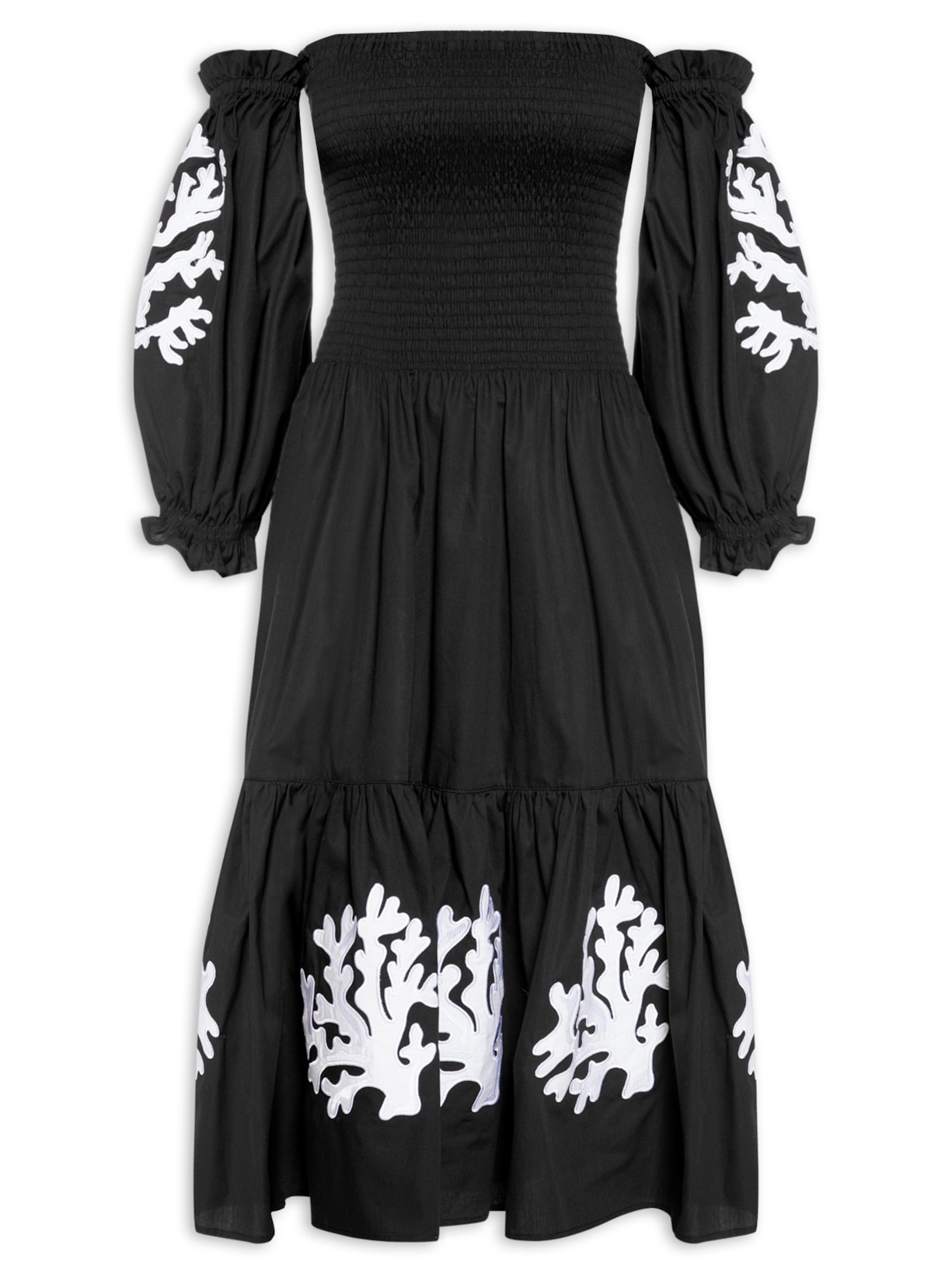 Vestido Lastex Maraú - Preto