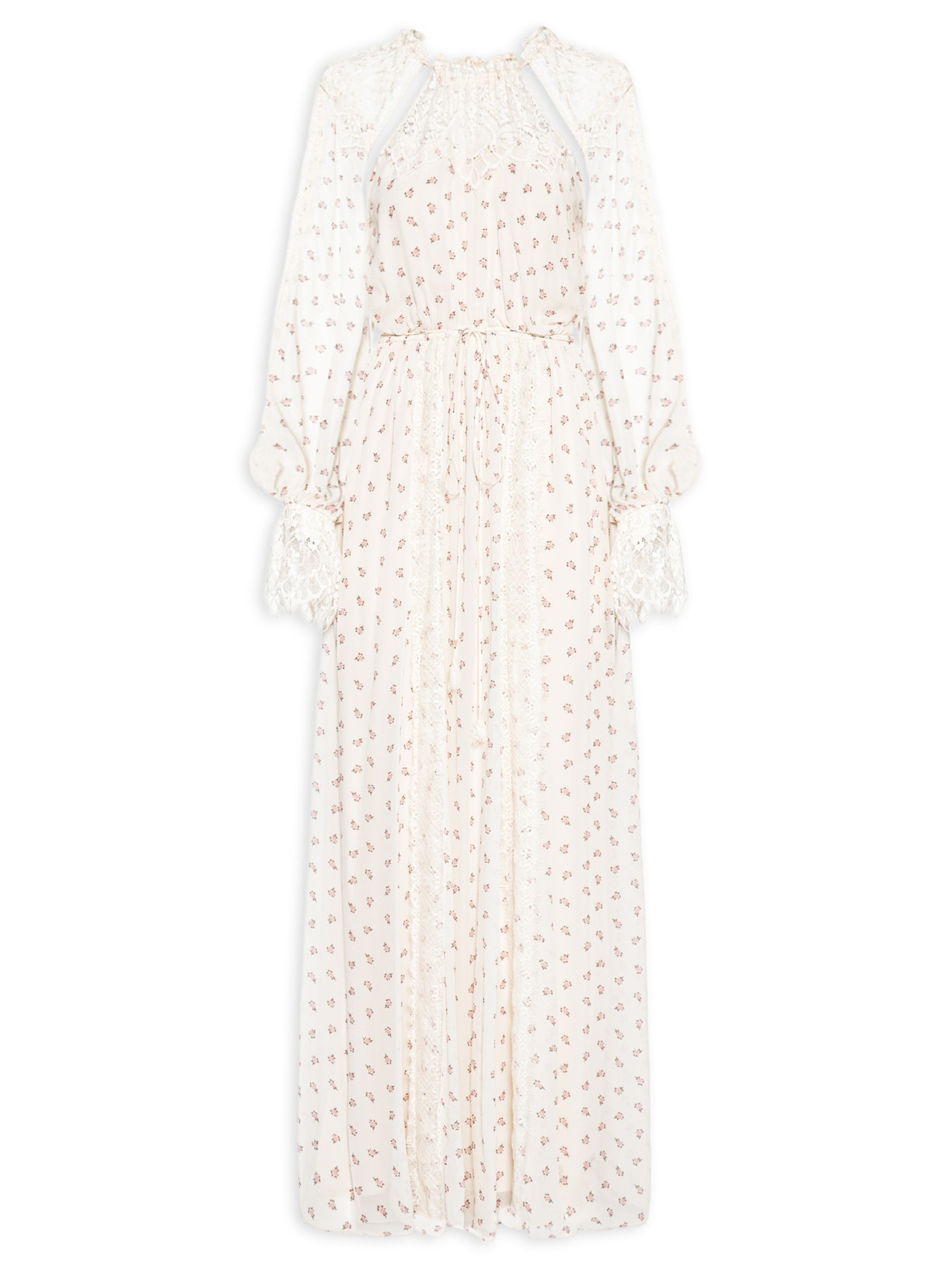 Vestido Laura Estampado - Branco