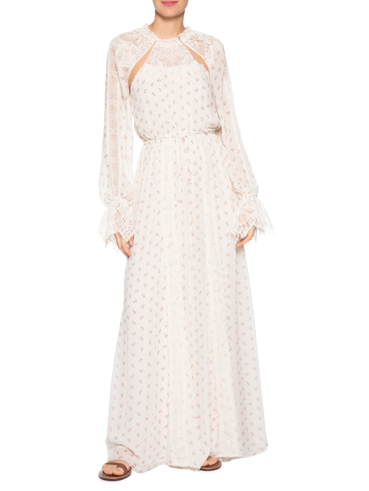 Vestido Laura Estampado Branco Iorane