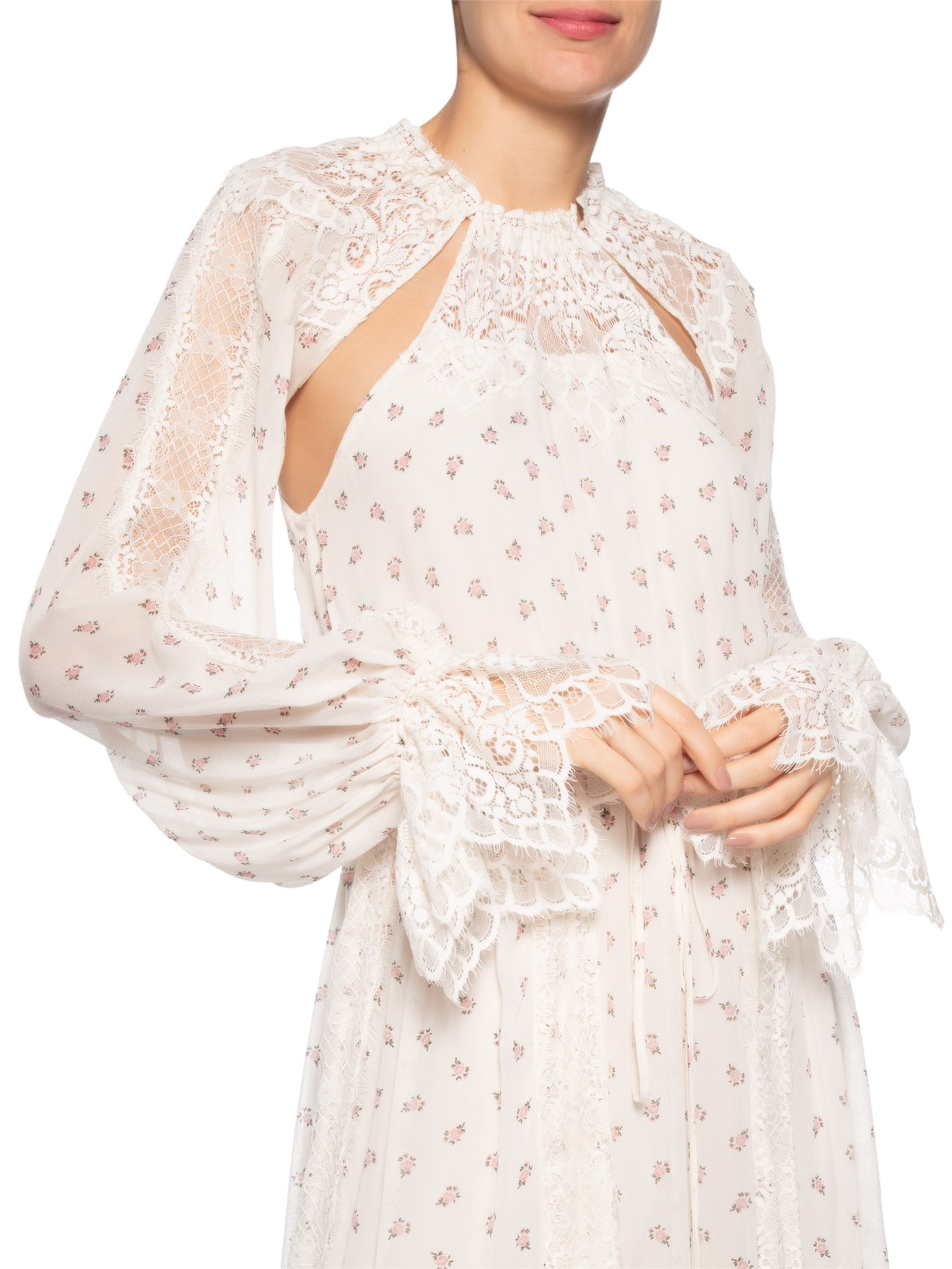 Vestido Laura Estampado Branco Iorane