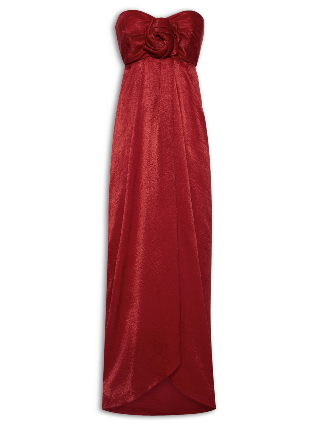 Vestido Lavínia Em Crepe Luli - Vermelho