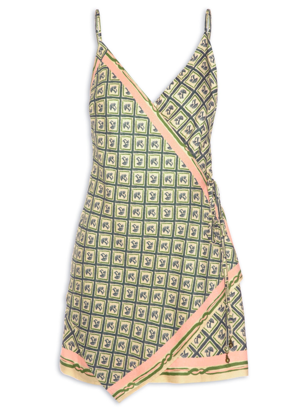 Vestido Lenço Cogumelo Farm Verde