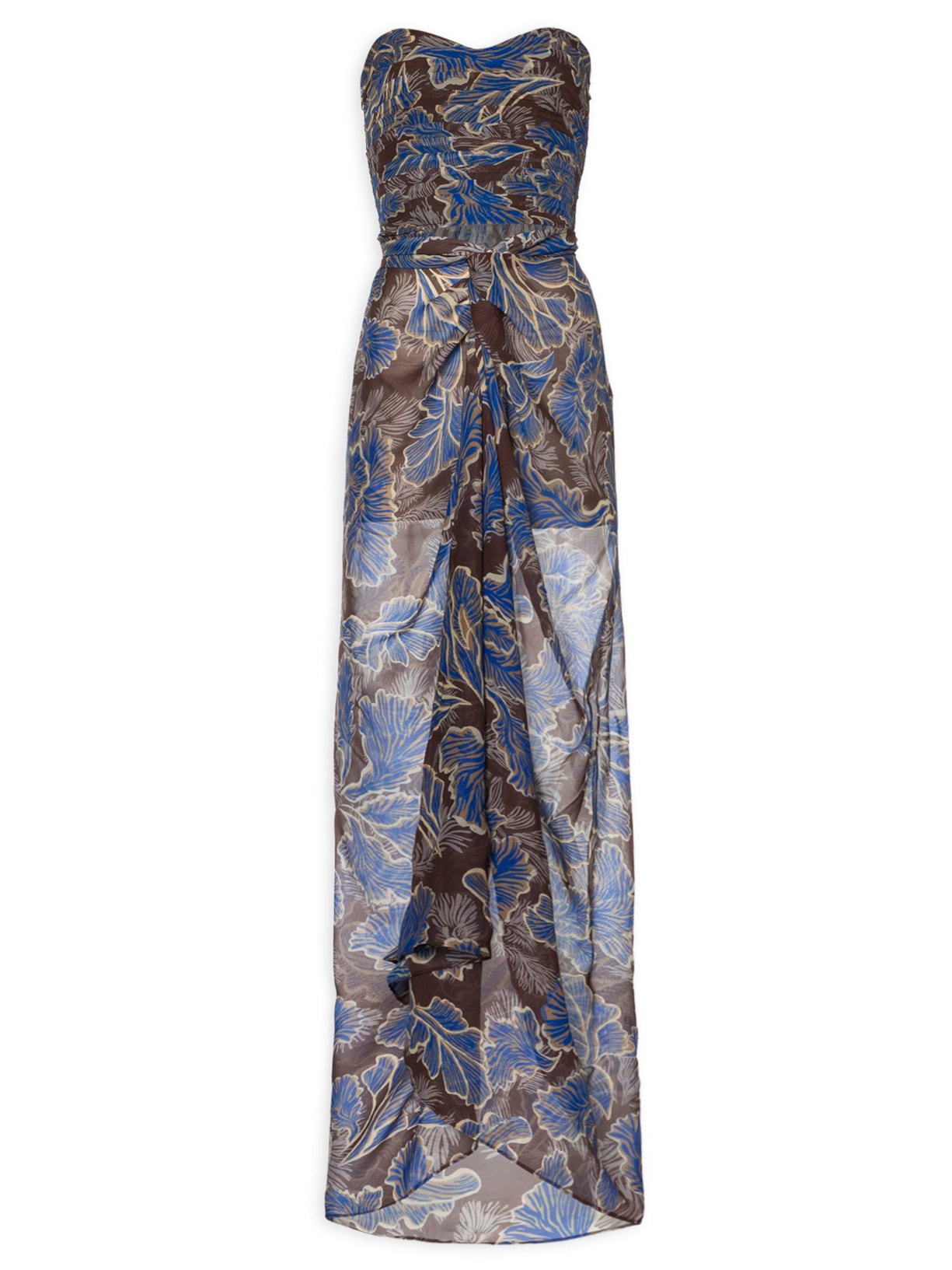 Vestido Lenço Emy Belga - Azul