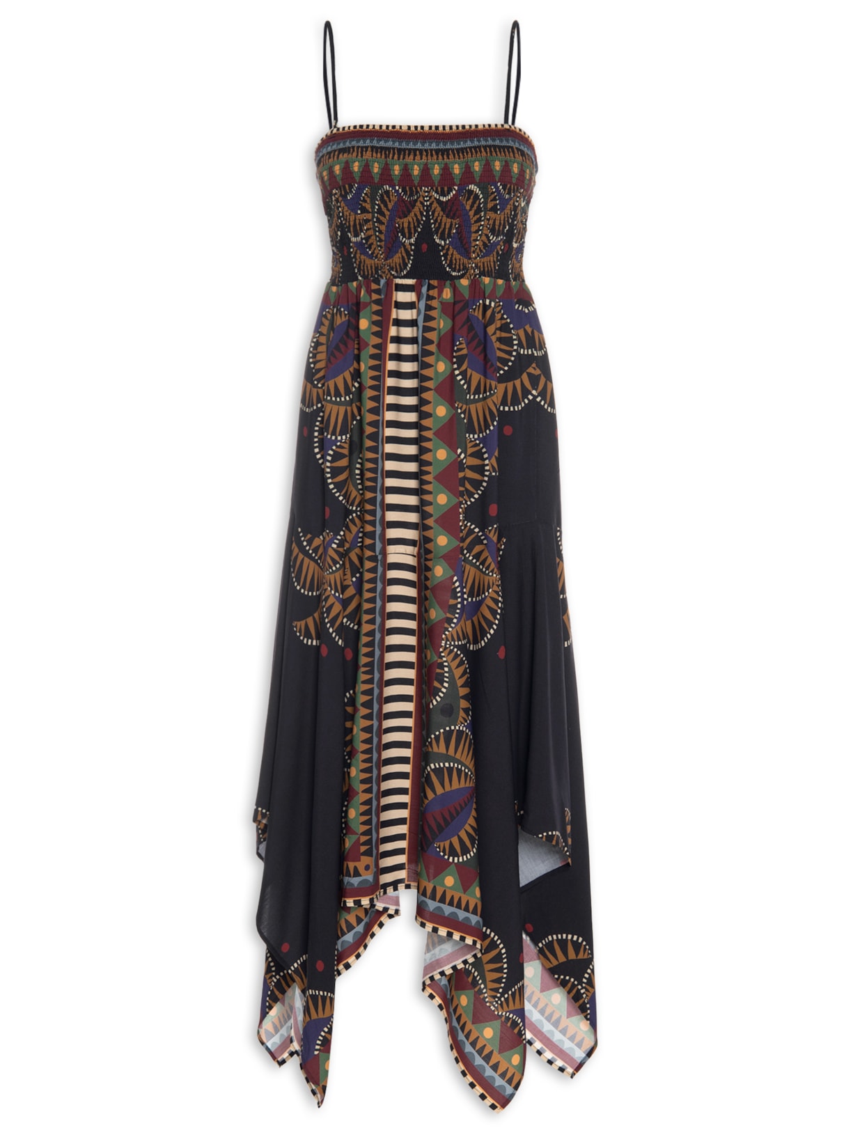 Vestido Lenço Real - Preto