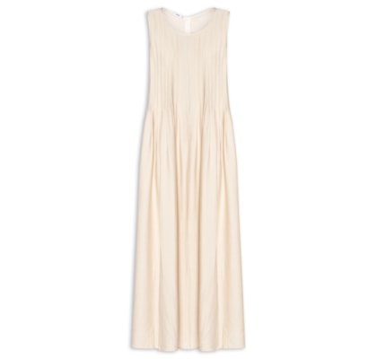 Vestido Leve Texturizado - Bege