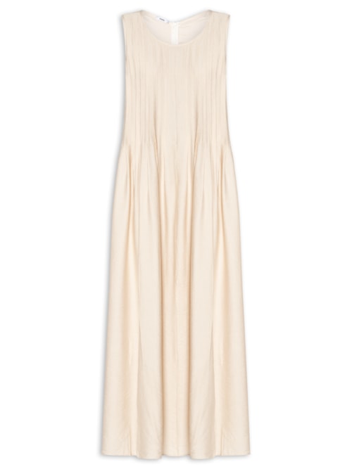 Vestido Leve Texturizado - Bege