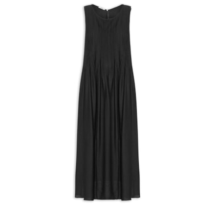 Vestido Leve Texturizado - Preto