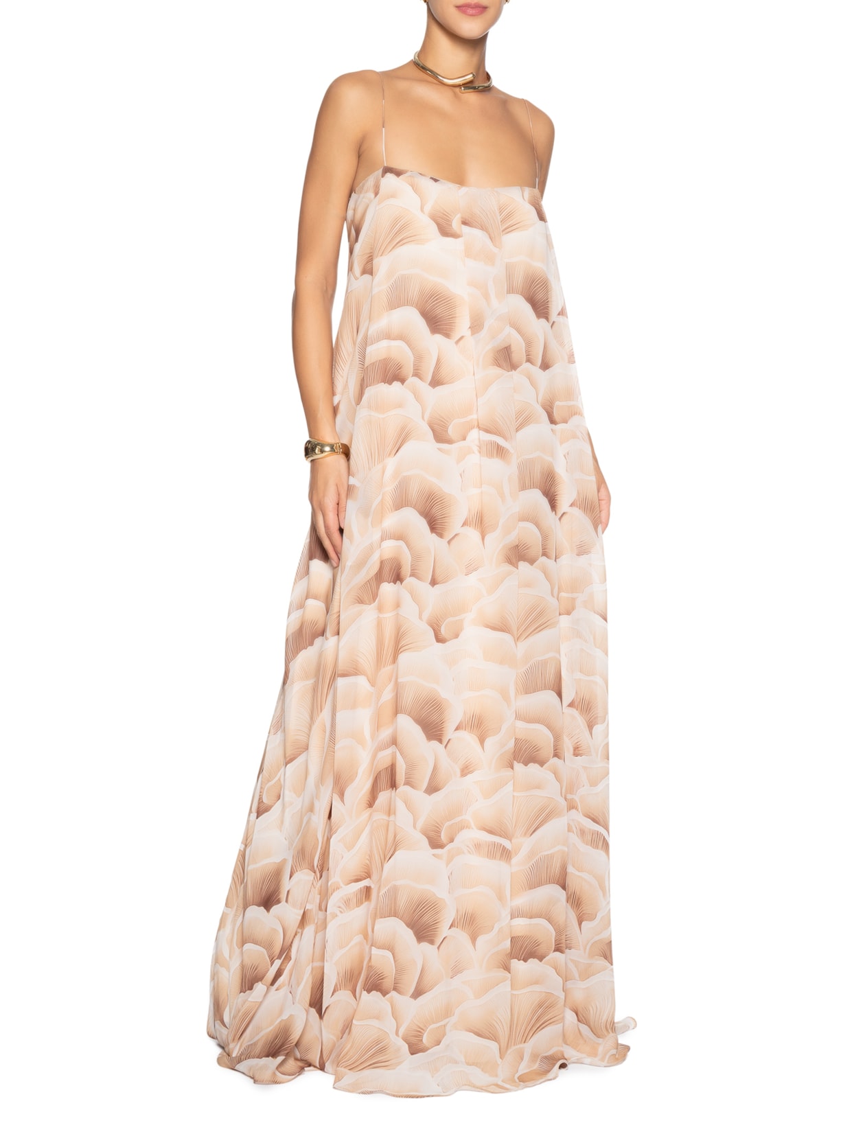 Vestido Line Mush Marrom Niini