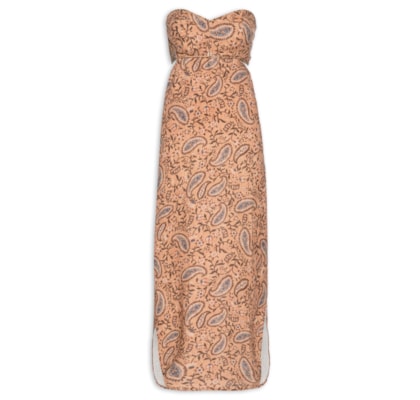 Vestido Linho Estampa Hippie Ginger - Rosa