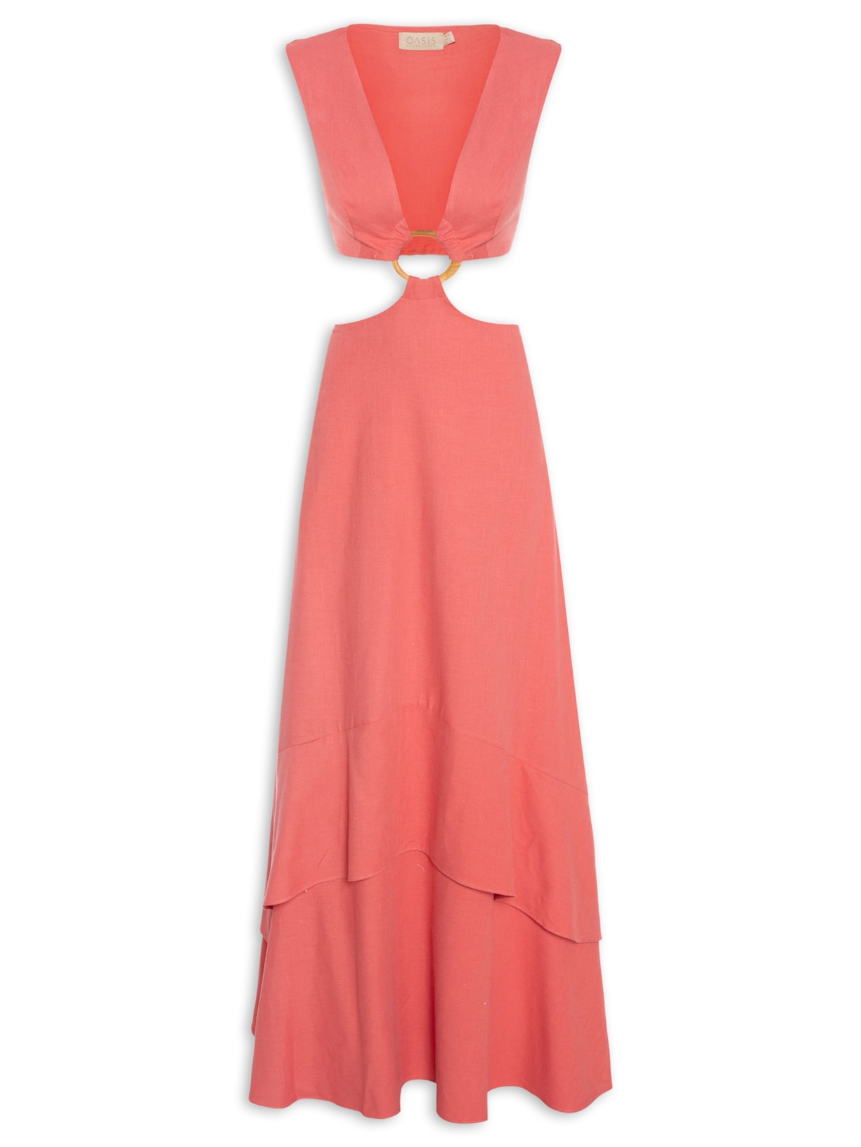 Vestido Linho Nadia - Rosa