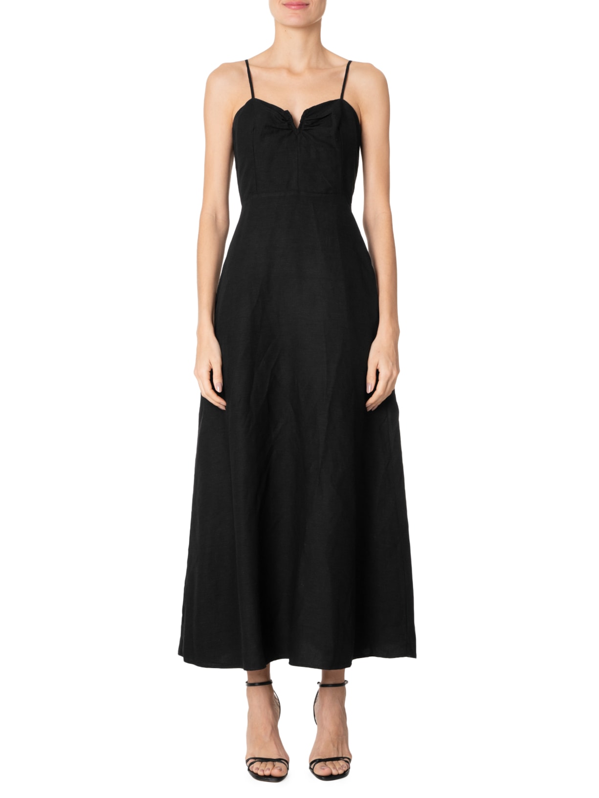 Vestido Linho Preto  Forum
