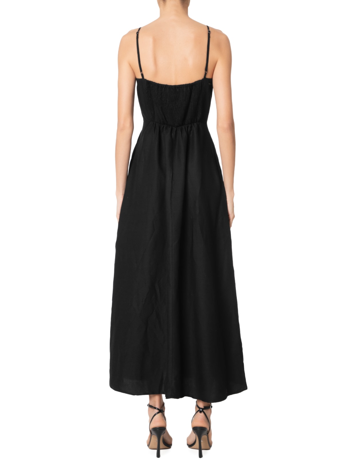 Vestido Linho Preto  Forum