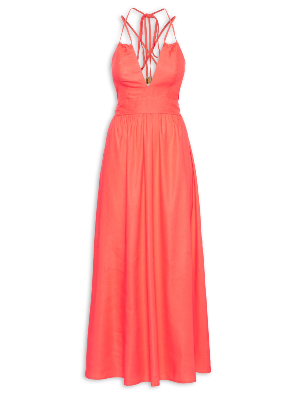 Vestido Linho - Rosa