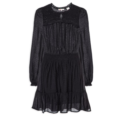 Vestido Liora Ls Mini Dress - Preto