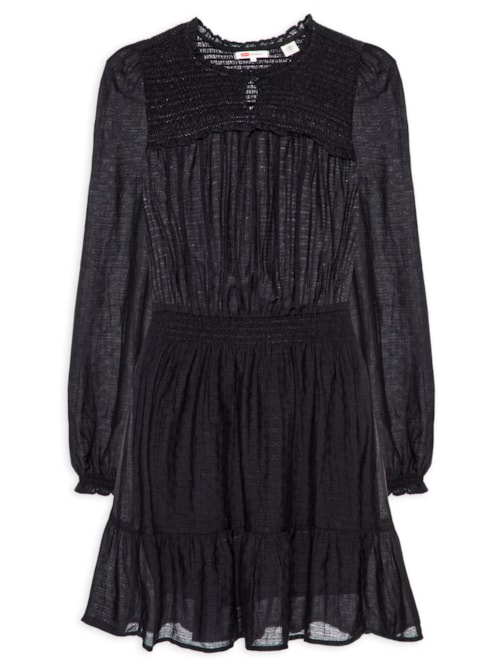 Vestido Liora Ls Mini Dress - Preto