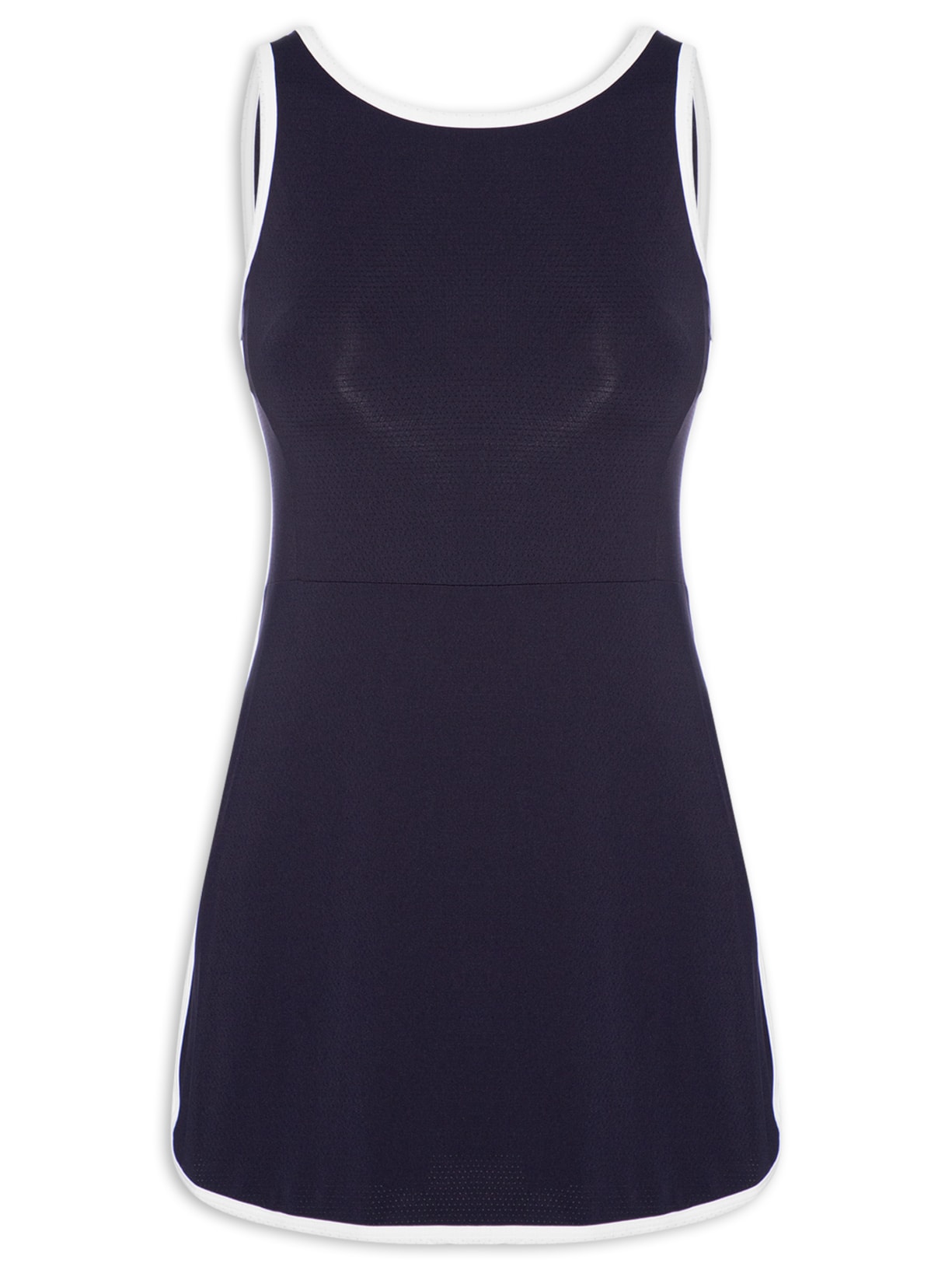Vestido Liso Azul Body For Sure