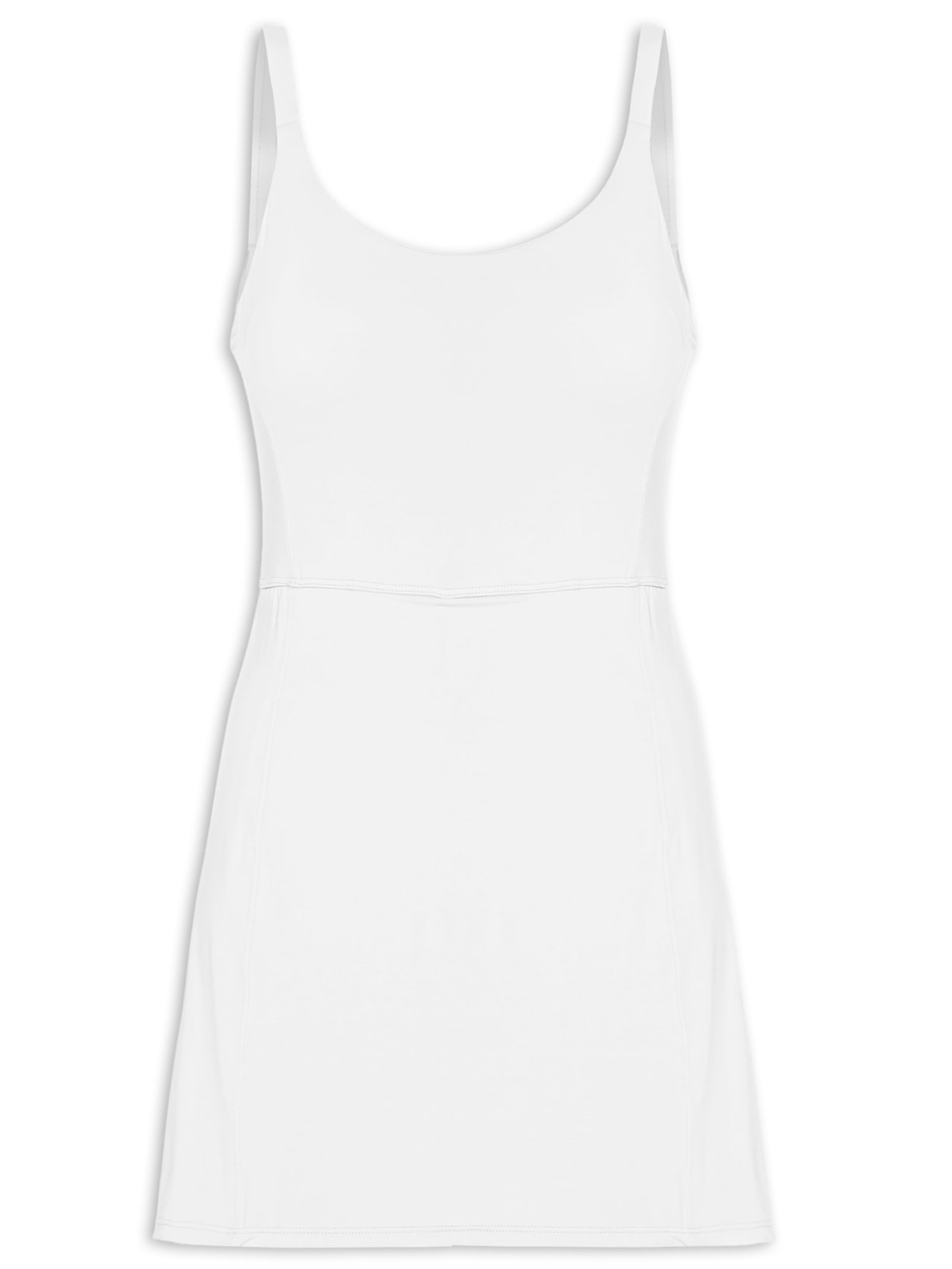 Vestido Liso - Branco