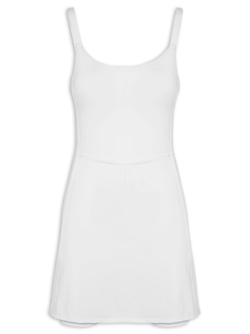 Vestido Liso - Branco