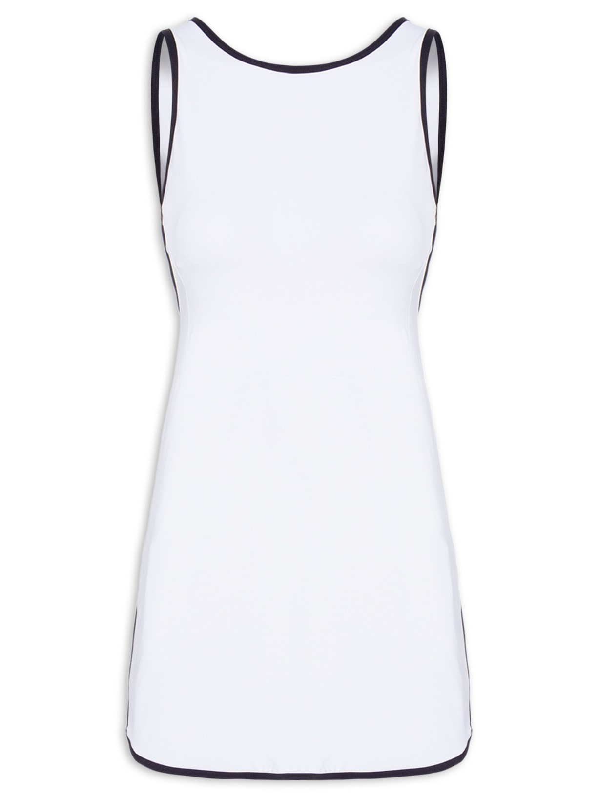 Vestido Liso - Branco