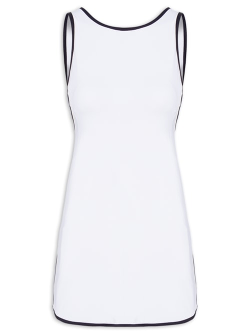 Vestido Liso - Branco