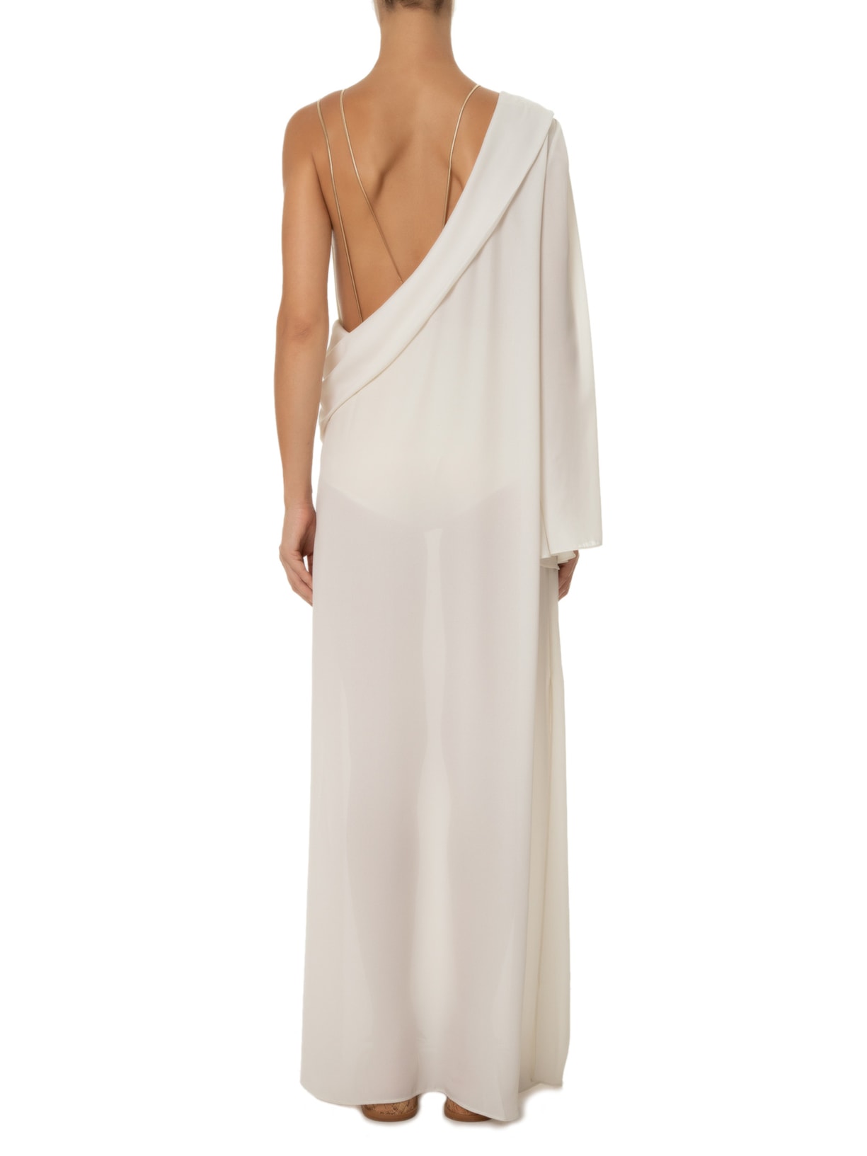 Vestido Liso Fernanda Off White Oasis