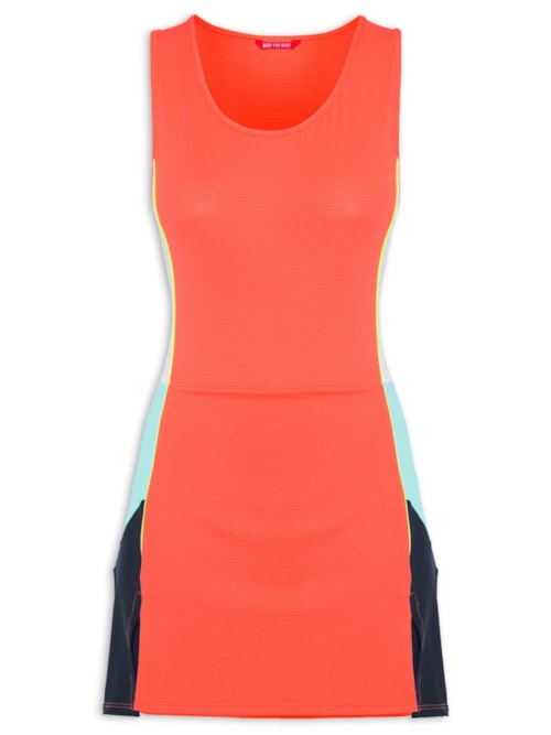 Vestido Liso - Laranja