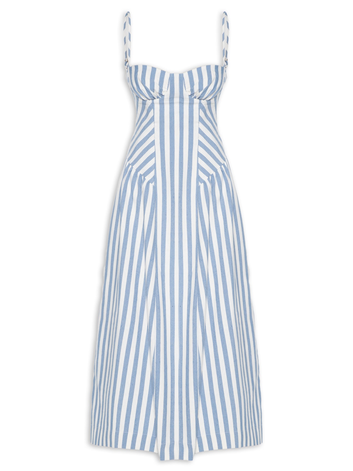 Vestido Listra Bicolor - Azul