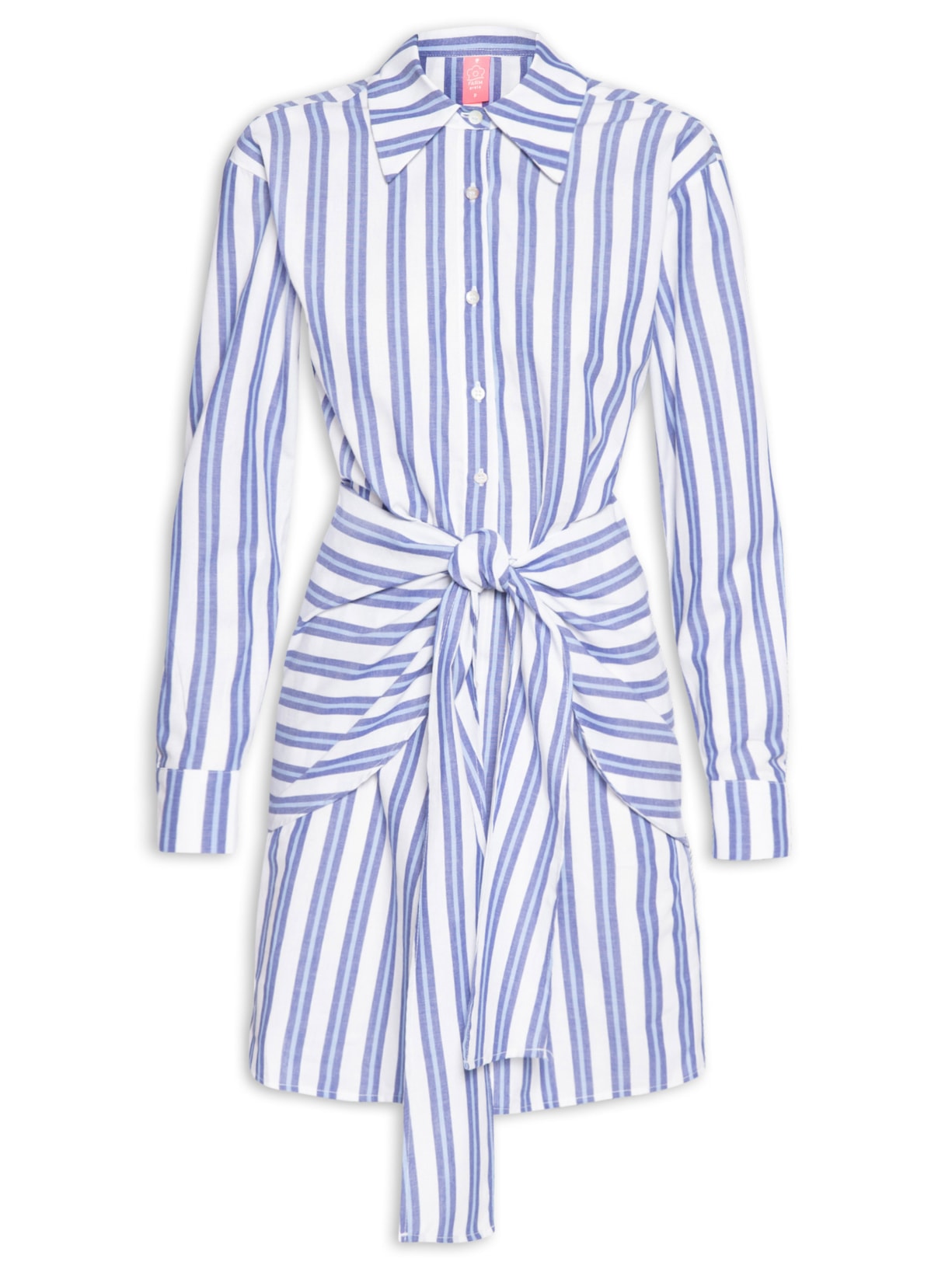 Vestido Listras - Azul