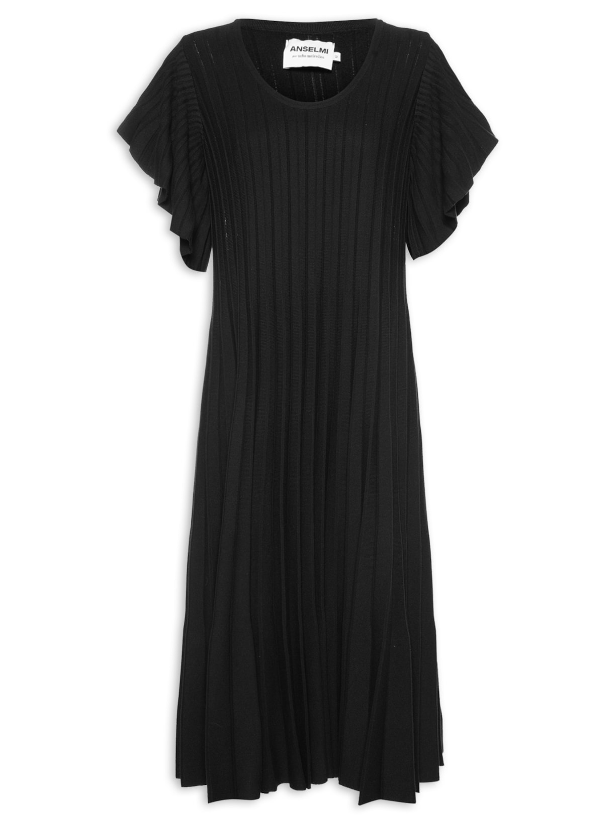 Vestido Listras - Preto