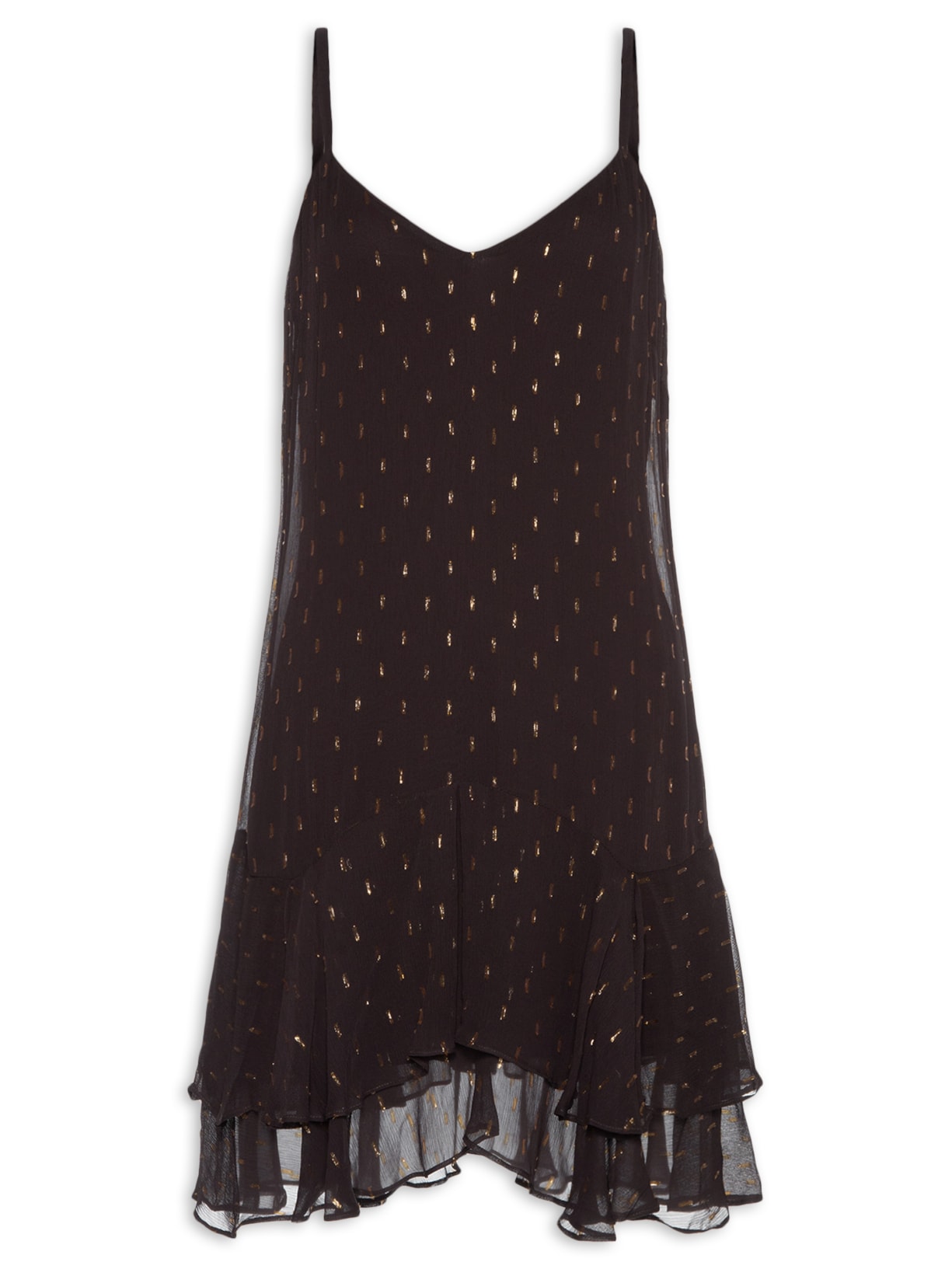 Vestido Livia Curto - Marrom