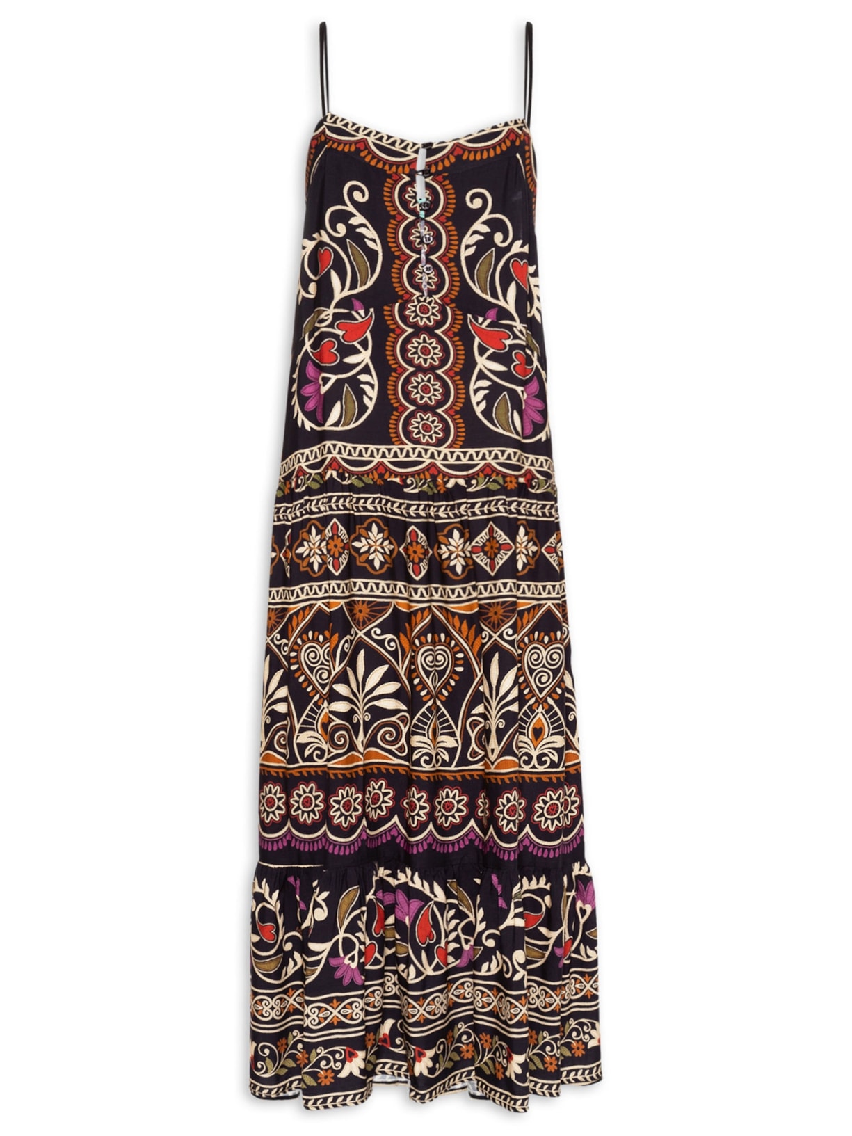 Vestido Longo Adriele Preto Farm