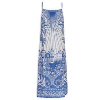 Vestido Longo Afeto Tropical - Branco