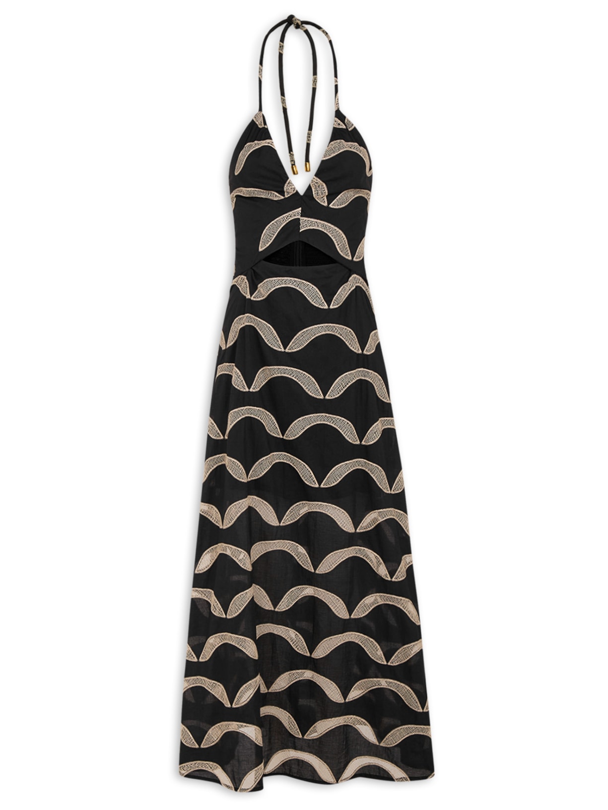 Vestido Longo Aila - Preto