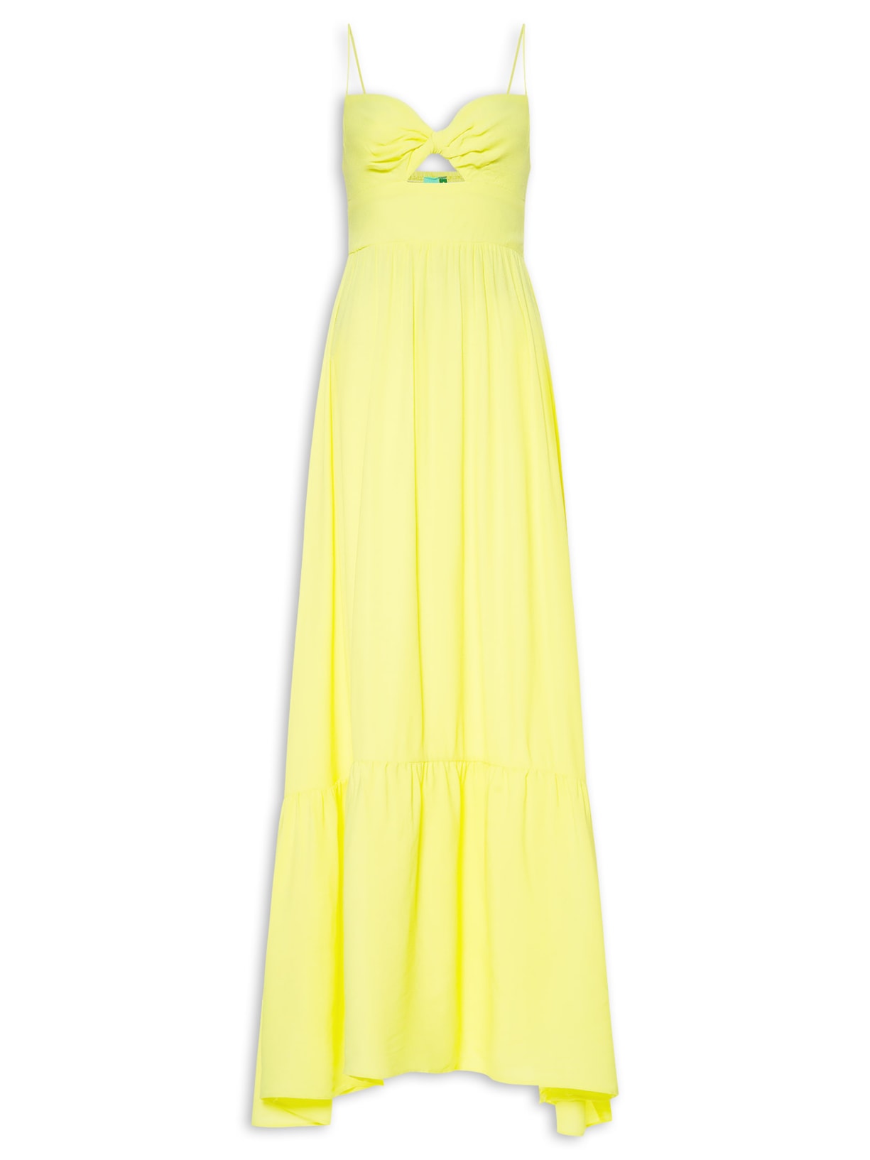 Vestido Longo Alcinhas - Amarelo