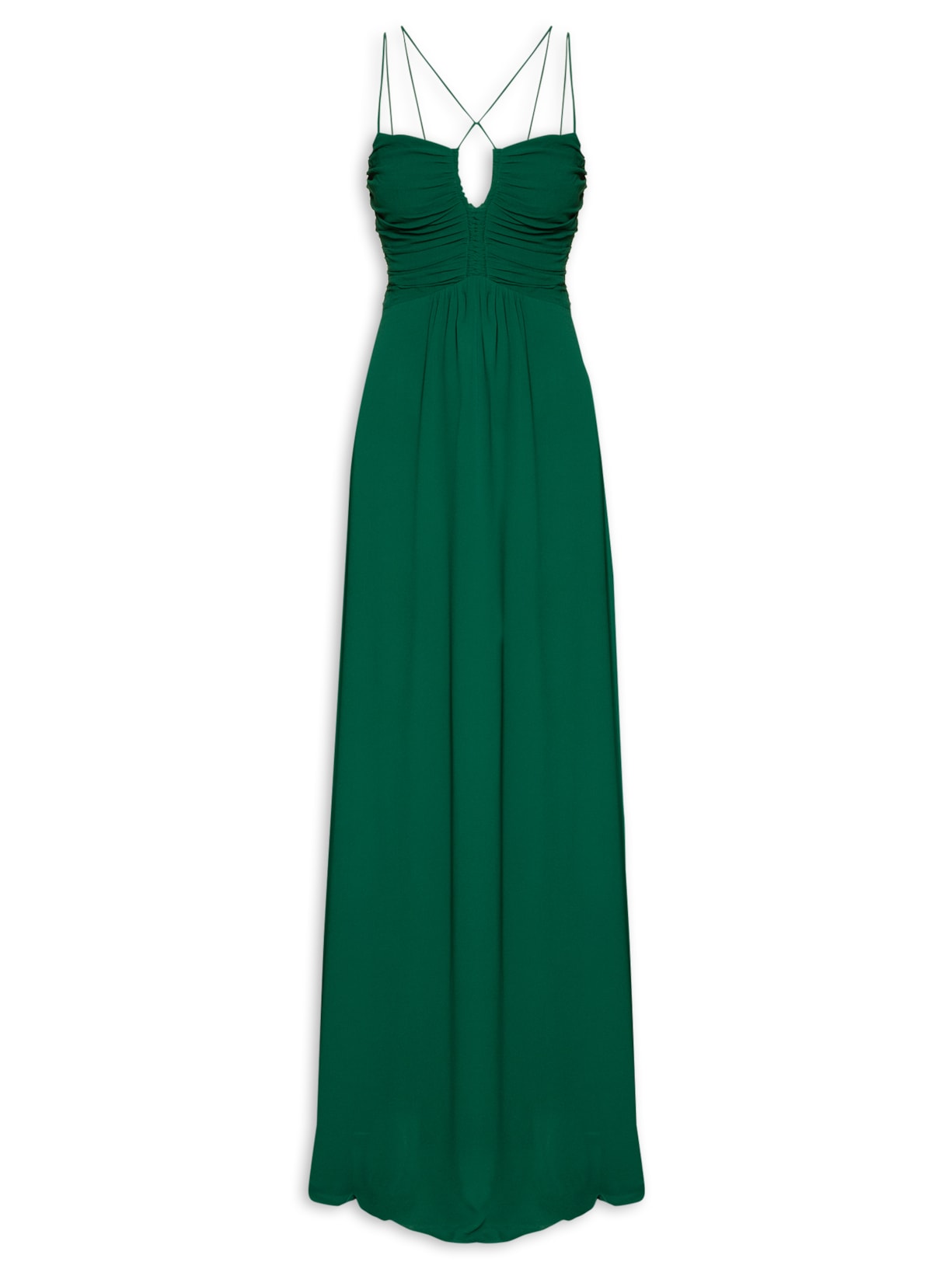 Vestido Longo Alcinhas Encanto - Verde