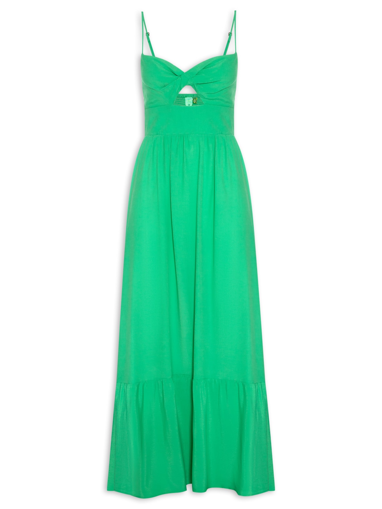 Vestido Longo Alcinhas - Verde
