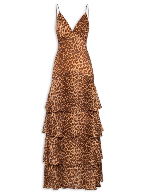 Vestido Longo Amanda - Animal Print