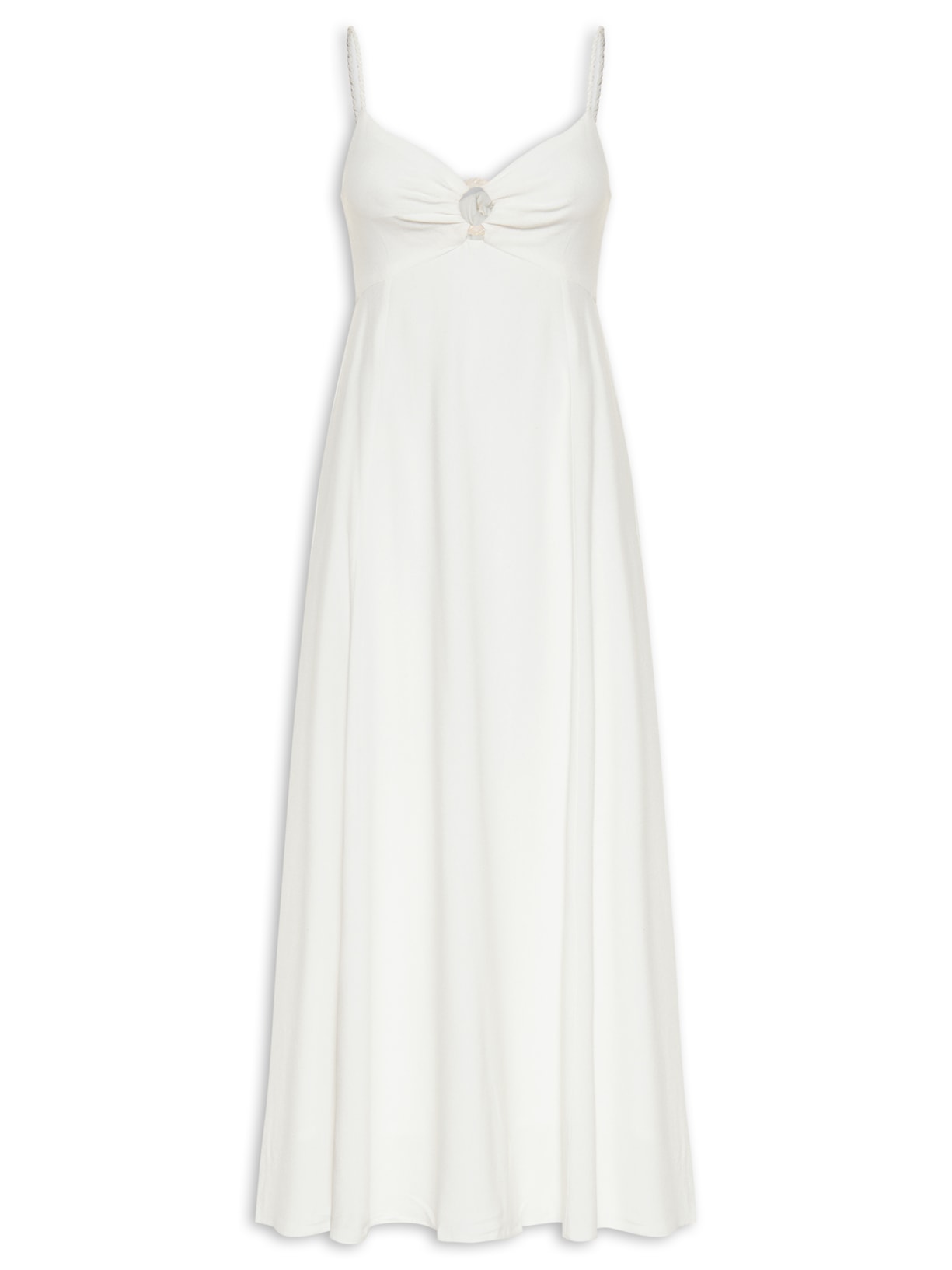 Vestido Longo Argola - Off White