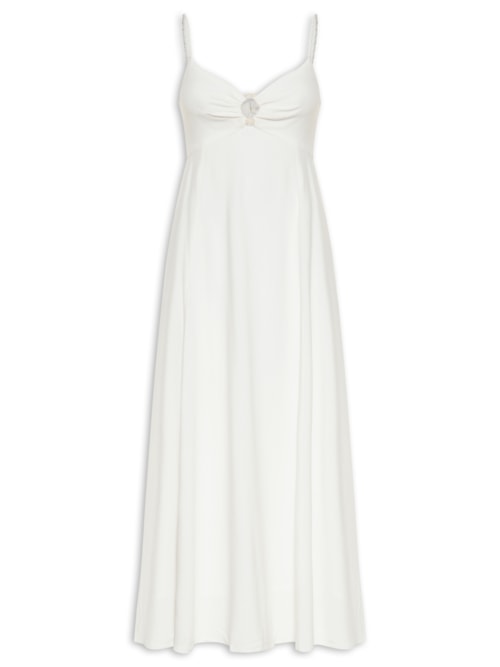 Vestido Longo Argola - Off White