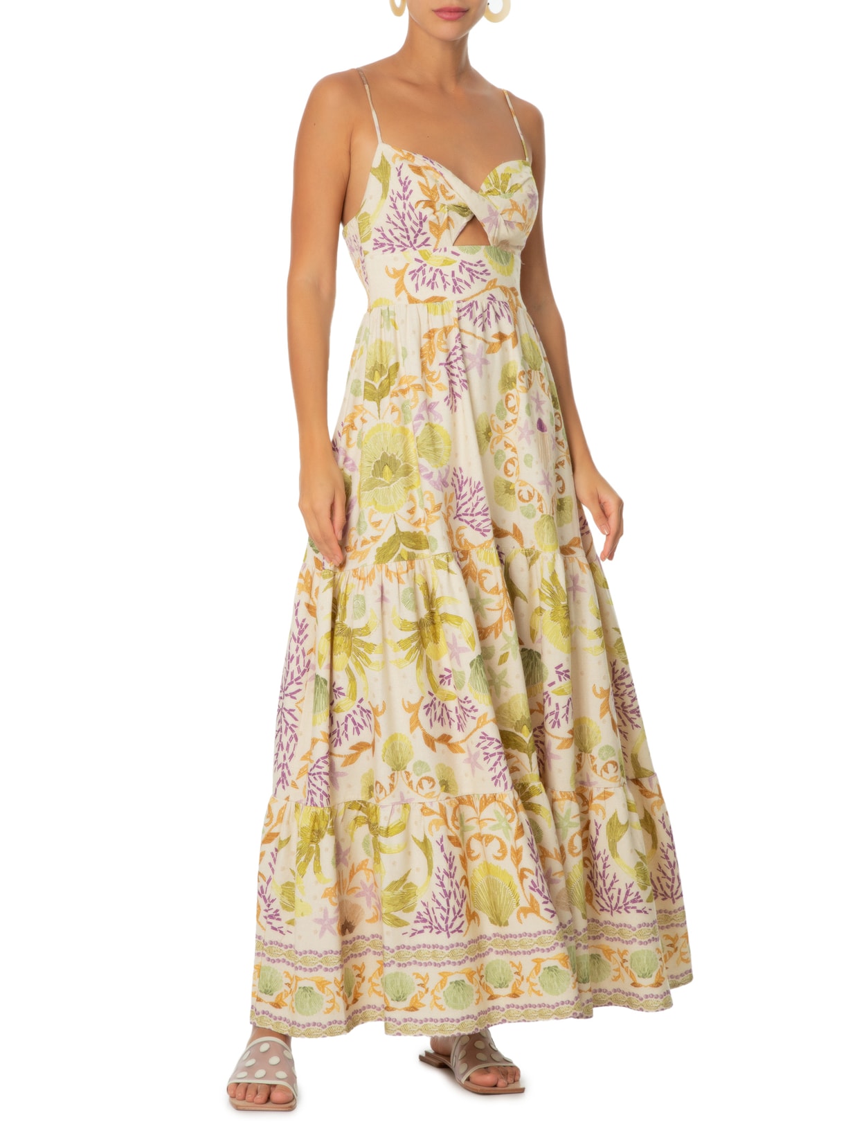 Vestido Longo Ataiala Bege Farm