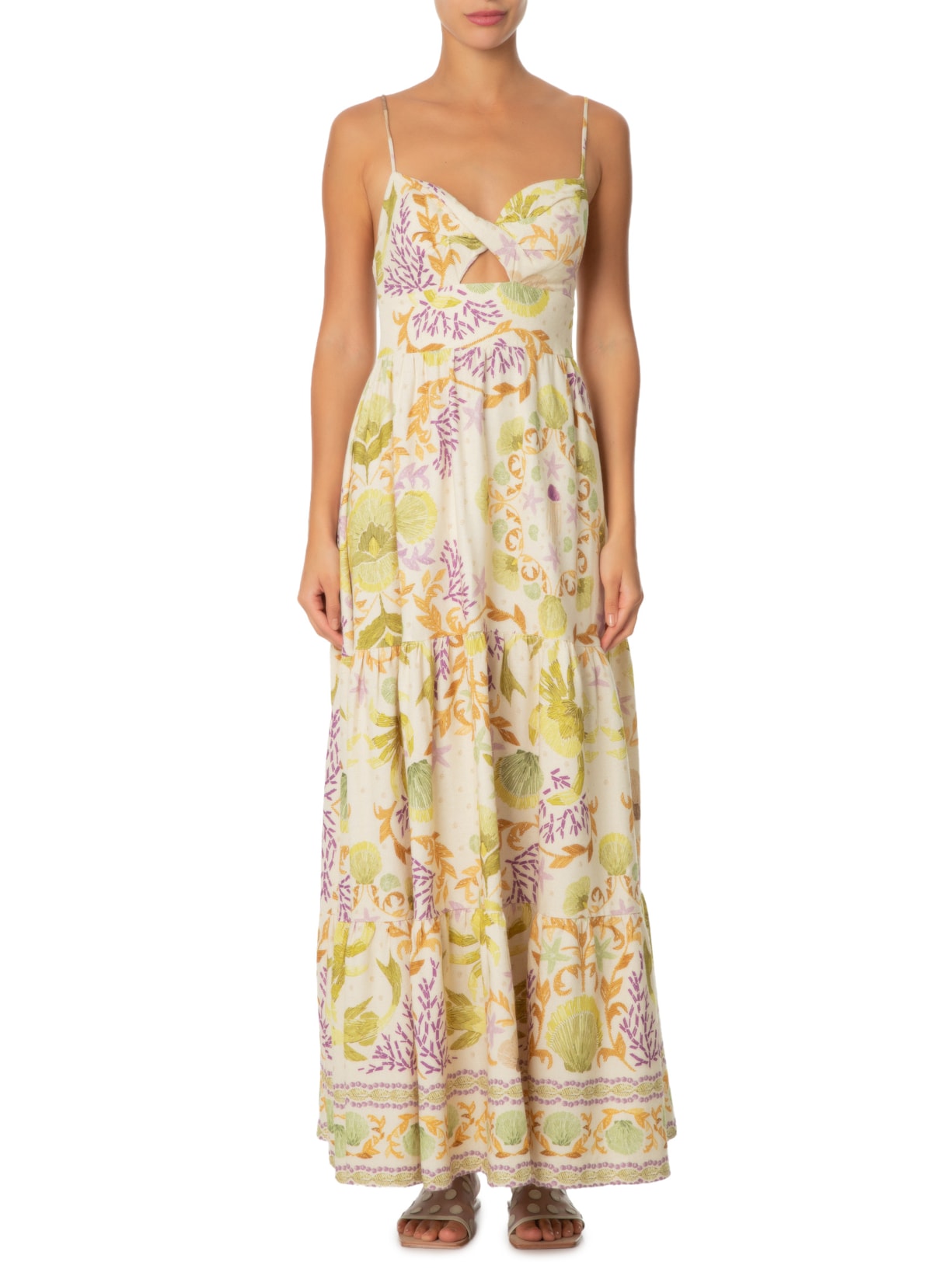 Vestido Longo Ataiala Bege Farm