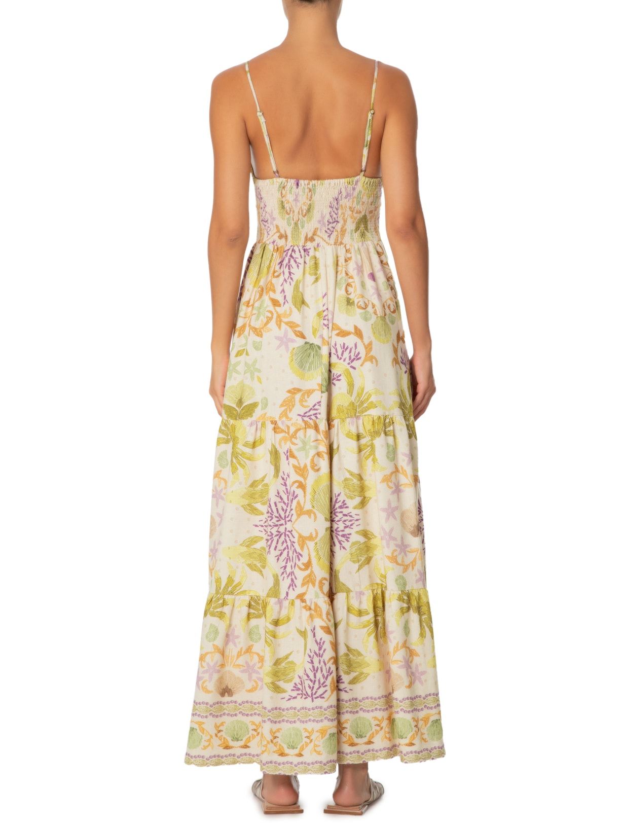 Vestido Longo Ataiala Bege Farm