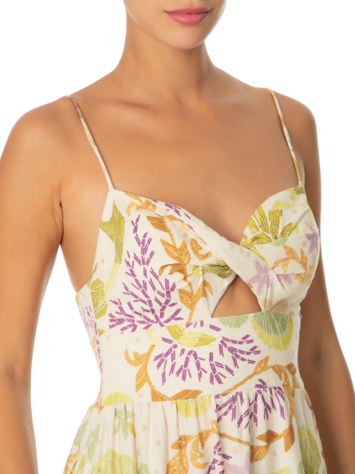 Vestido Longo Ataiala Bege Farm