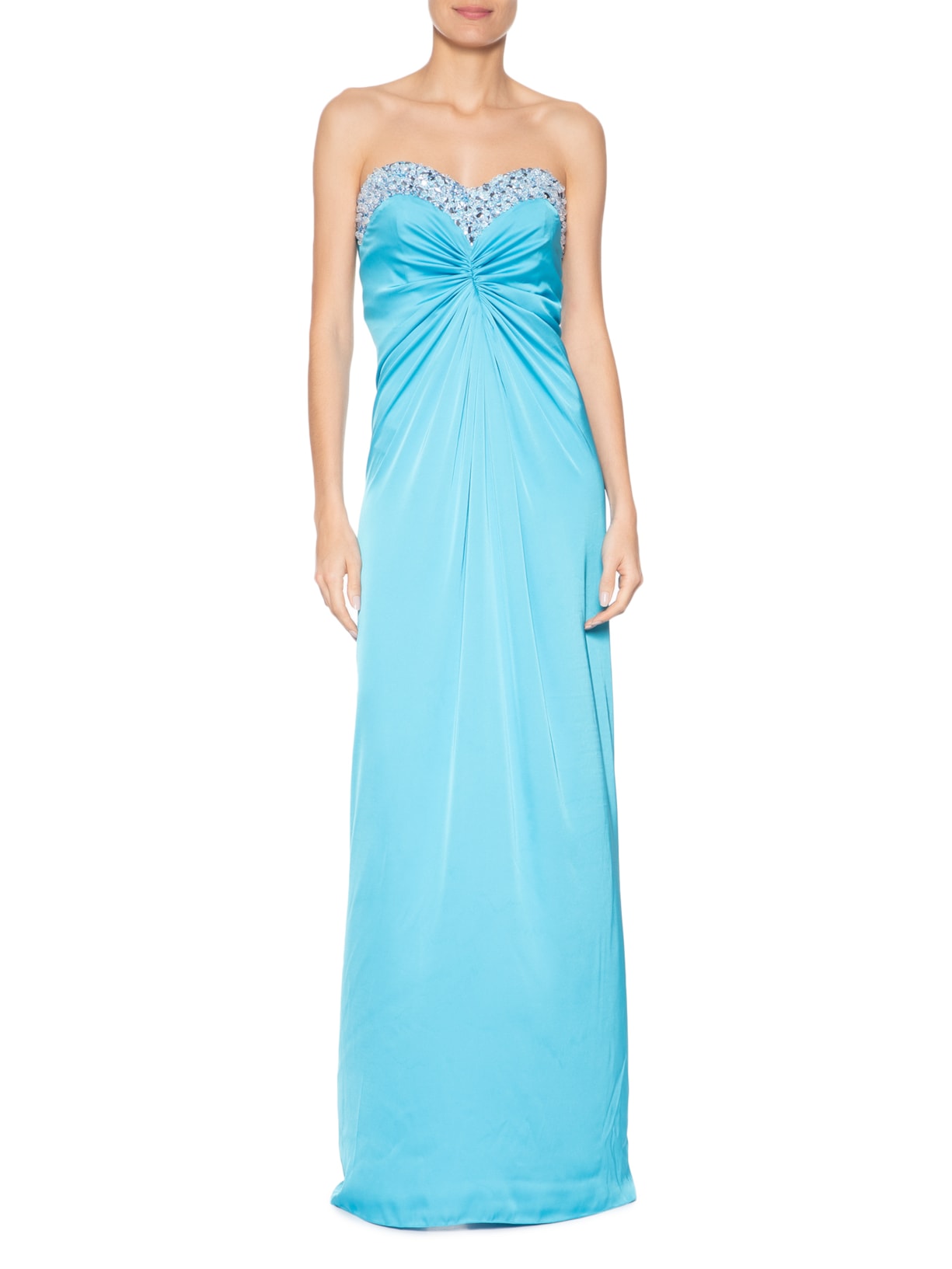 Vestido Longo Azul Pat Bo